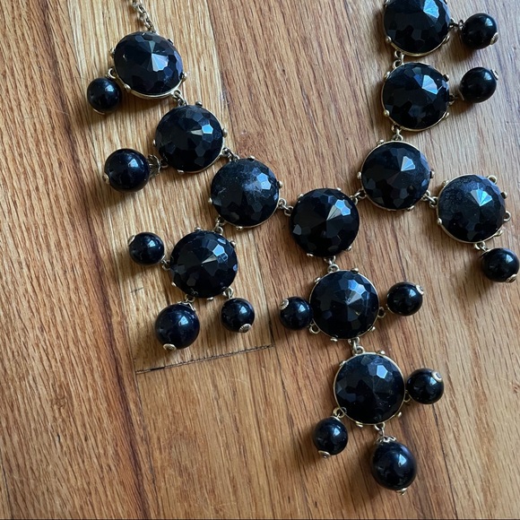 J.Crew Black Beaded Statement Necklace - Picture 5 of 6